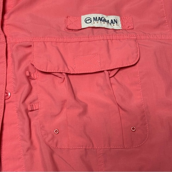 Magellan Outdoors Women’s Coral Button Down Shirt - Picture 6 of 12